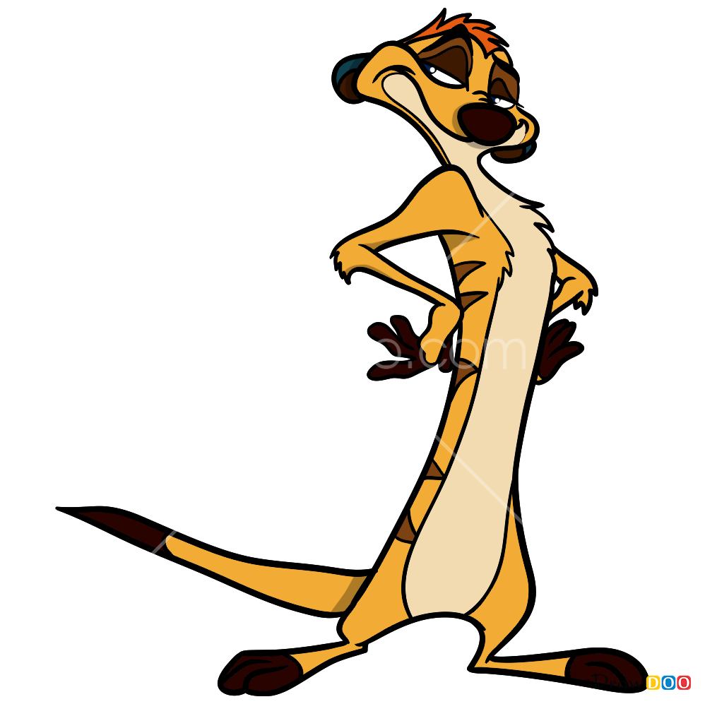 How to Draw Timon, The Lion Guard